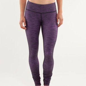 Lululemon Wunder Under Pant *Denim Reversible Slub Denim Tender Violet 6